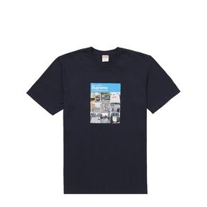 Supreme navy verify tee